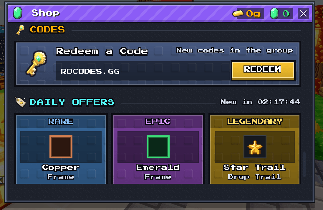 How to redeem a code in +1 Upgrade Per Kill game on Roblox
